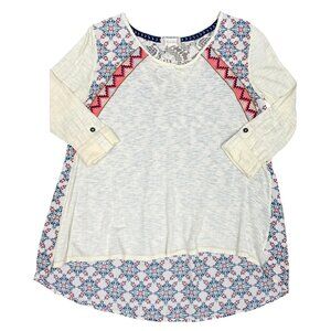 Women's ALTAR'D STATE Embroidered Lace Boho‎ Blouse/Top- Size Medium